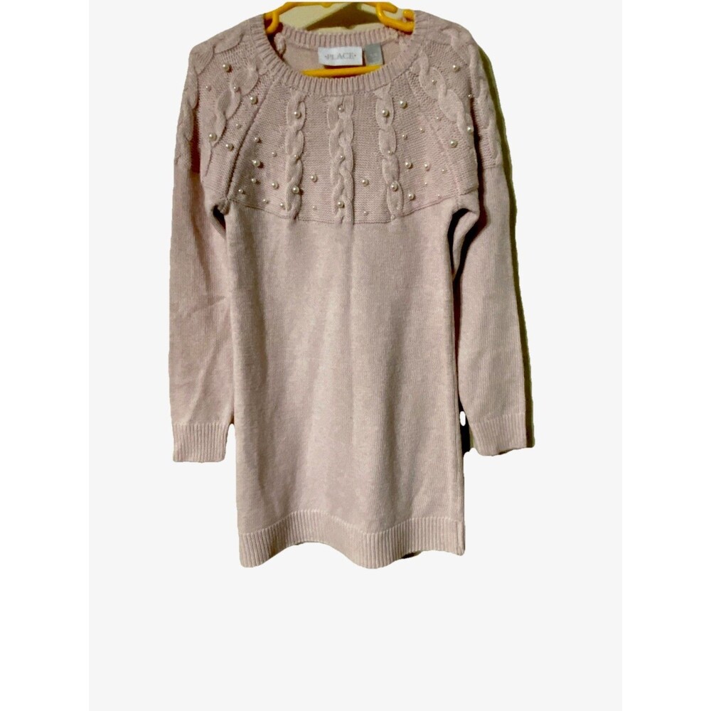 Girls Pink Pearl Sweater Dress M (5-6) Children’s Place NWT